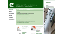 Desktop Screenshot of betonwerk-wismann.de